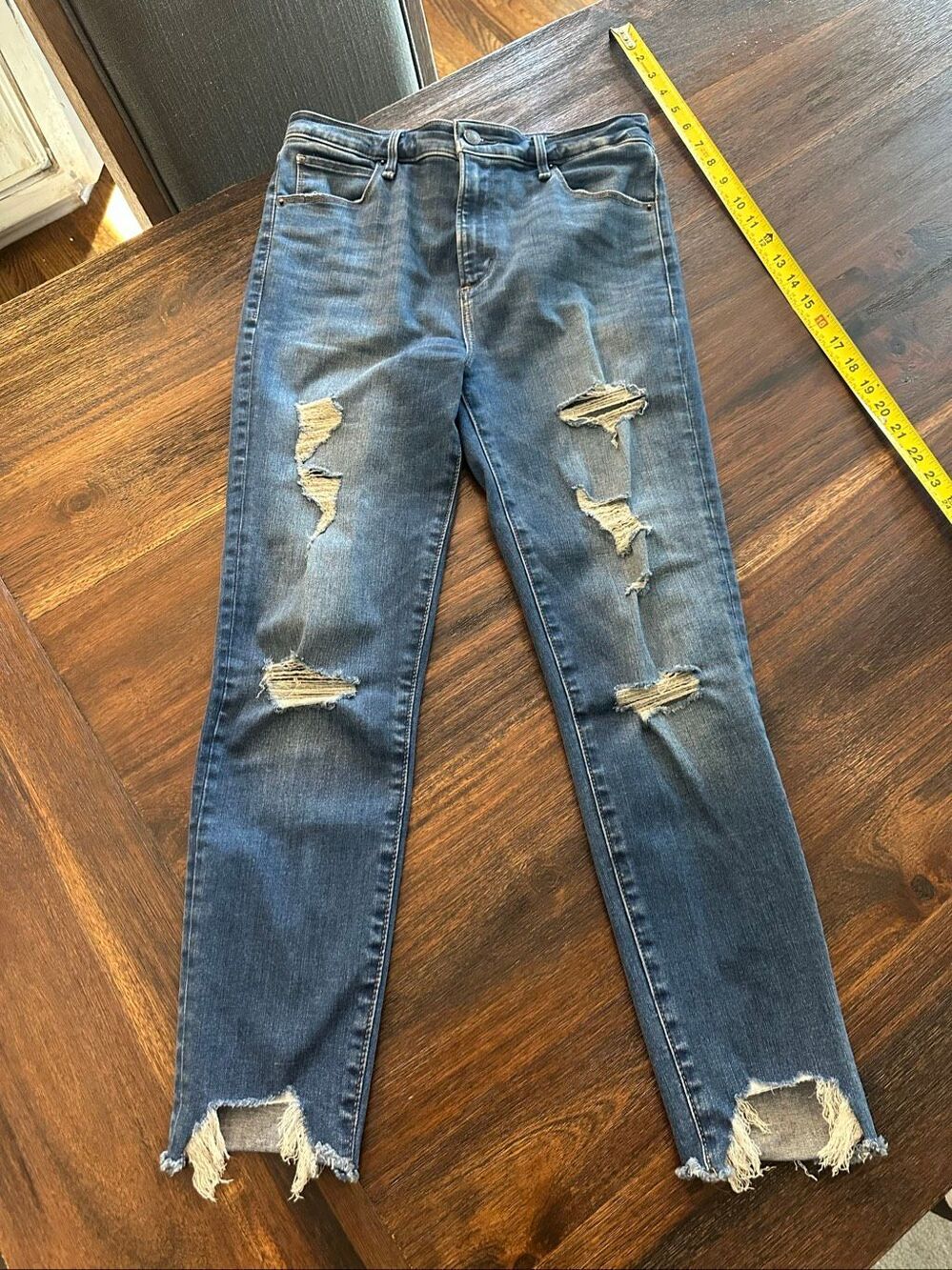 Abercrombie distressed skinny jeans